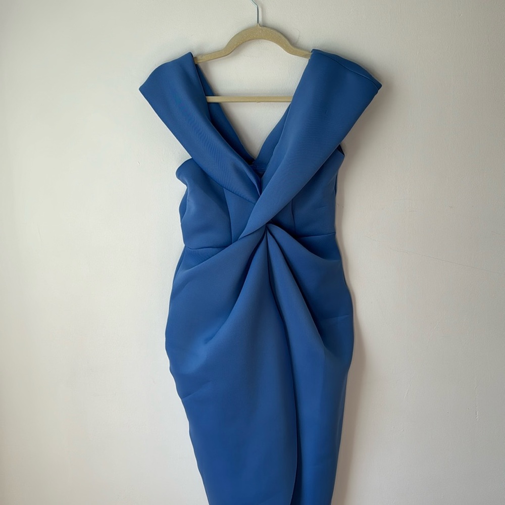 NWT ASOS design periwinkle off the shoulder dress